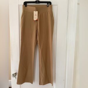 Tapata Women's Elegant Tan Flare Pants